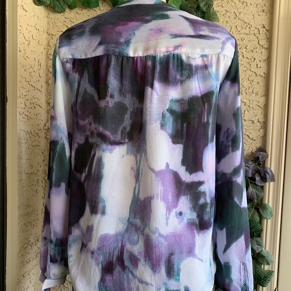 Calvin Klein Abstract Blouse - Picture 2 of 6